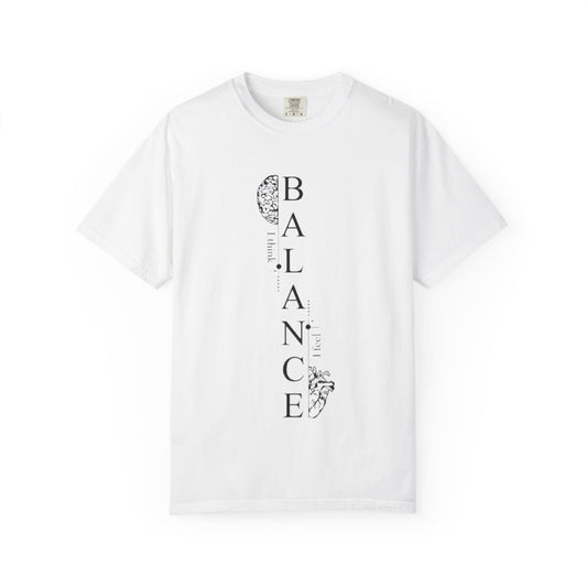 Balance Vertical Moon & Floral T-Shirt — Mindful Yoga Tee